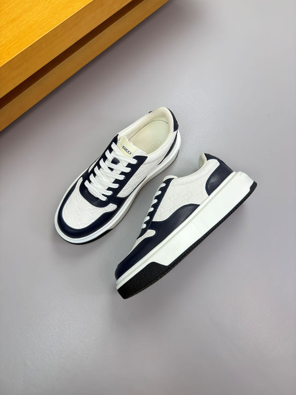 GG SNEAKER WHITE BLACK NAPPA LEATHER 194554