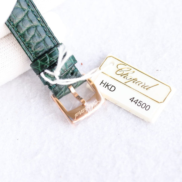HAPPY SPORT 36MM AUTOMATIC GOLD BEZEL GREEN DIAL