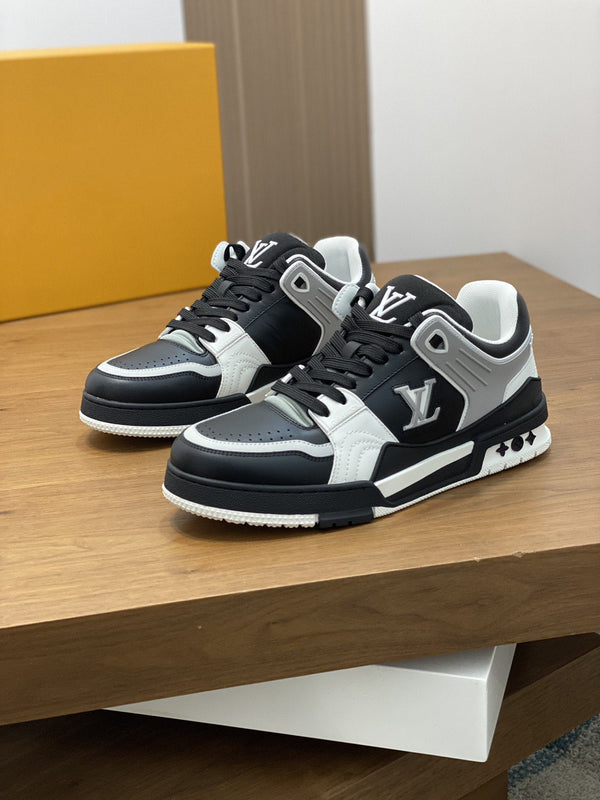 LV TRAINER BLACK GREY SNEAKER