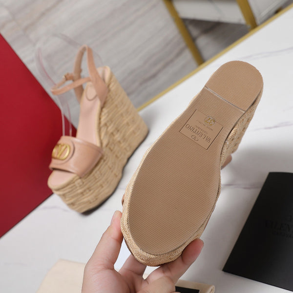 VL Flatform Sandal 15mm In Pinky Nude Cowhide GHW 456388