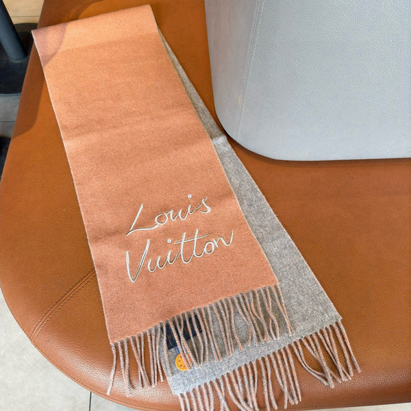 LV Scarf 180cm Double-Sided Sheep Wool 838268