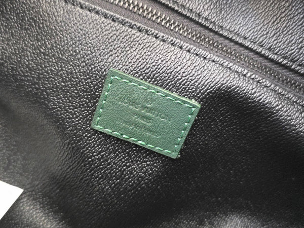 LV Cosmetic Bag 24 Dark Green Monogram Canvas Cowhide 274808