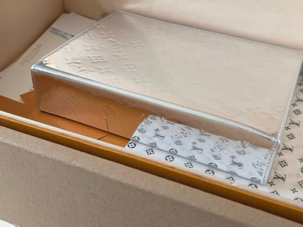 LV Mirrored Clutch Silver Monogram Canvas 274812