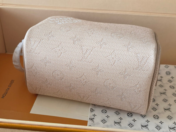 LV Dopp Kit Toilet Pouch Apricot Monogram Canvas 274855