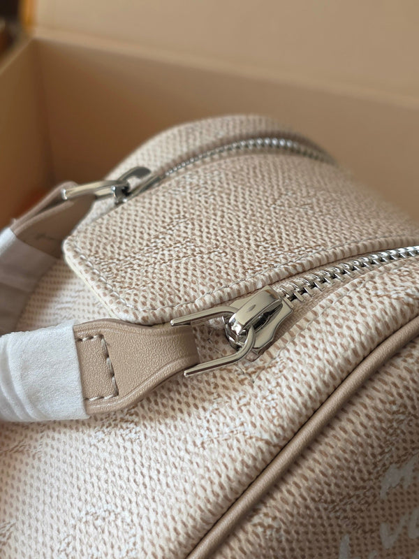 LV Dopp Kit Toilet Pouch Apricot Monogram Canvas 274855
