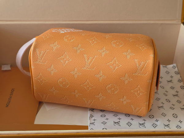 LV Dopp Kit Toilet Pouch Yellow Monogram Canvas 274859