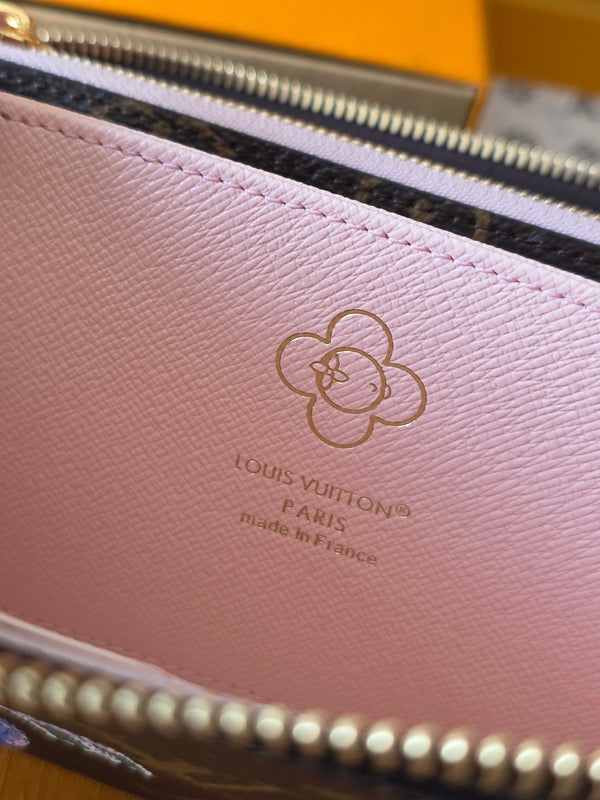 LV Christmas Collection Zippy Zipper Wallet Brown Monogram Canvas 274908