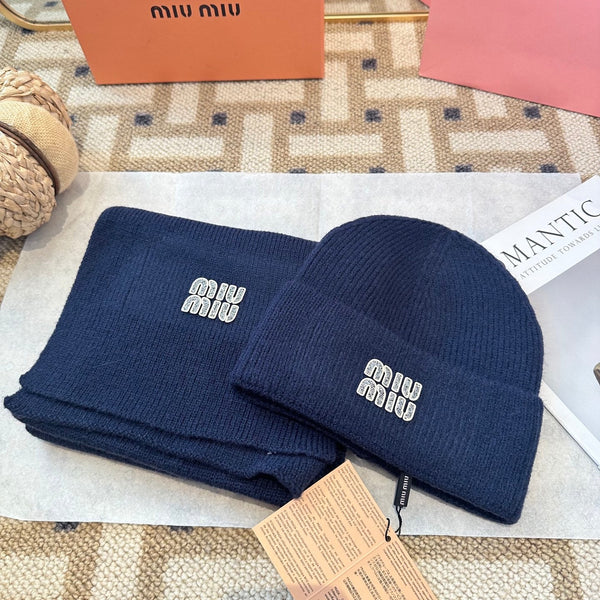 Miu Miu Blue Wool Knit Set 979746