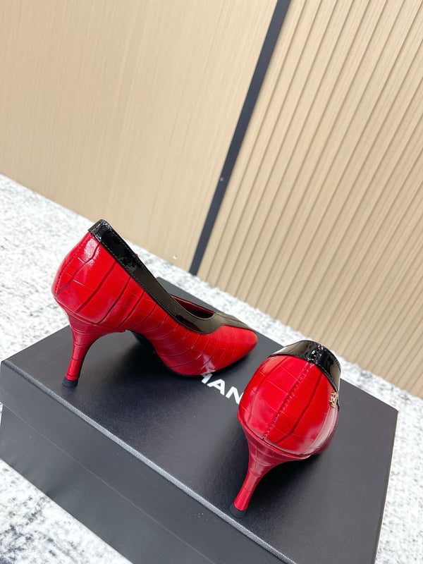 Chanel 26 Closed-Toe Slingback Red in Cowhide 591409