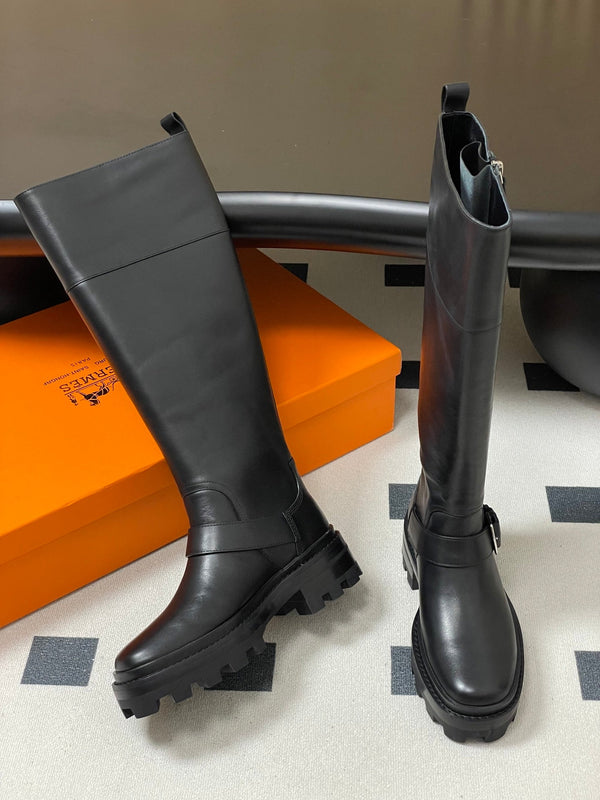 HM JAIME BOOT IN BLACK CALFSKIN