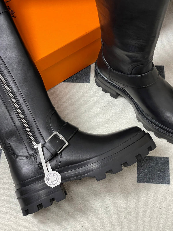 HM JAIME BOOT IN BLACK CALFSKIN