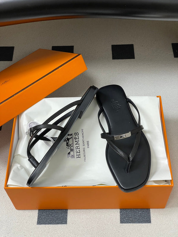 HM Miss Sandal Black in Calfskin 593826