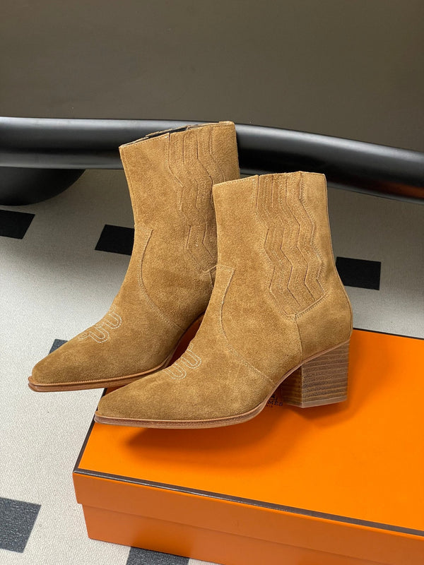 HM Lissa Chelsea Boots 70 Light Brown in Suede 593785