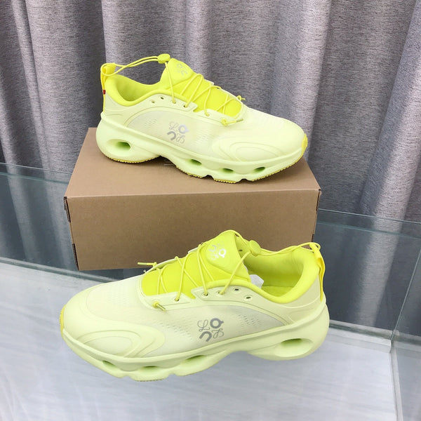 Loewe 2025 x On Cloud Solo Running Sneakers Green Nylon Calfskin 597428