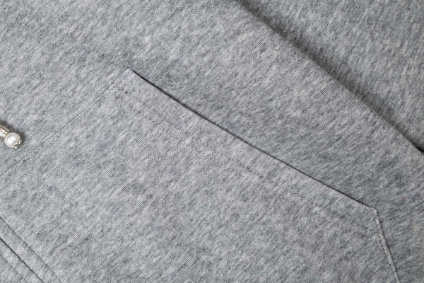 LV Alloy Logo Hooded Zip-Up Jacket 493325