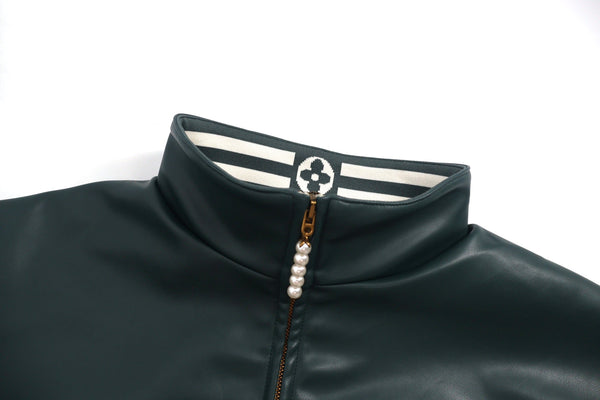 LV 25SS Mixed Leather Sweatshirt/Jacket 491946