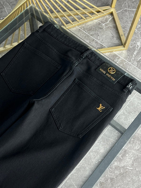 LV Fleece-lined and Thickened Jeans 492701