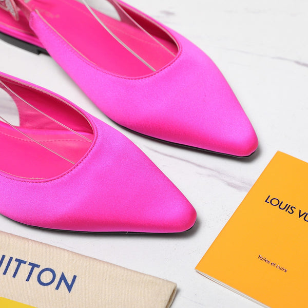 LV 26ss Legacy Slingback Flats Pink in Cowhide 600637