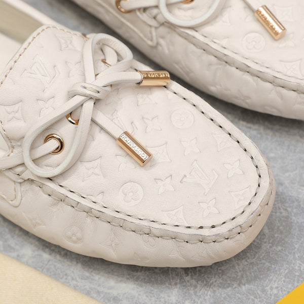 LV Gloria Loafer Off-White Cowhide 600748