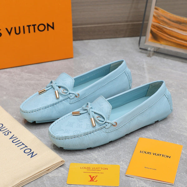 LV Gloria Loafer Light Blue Cowhide 600749