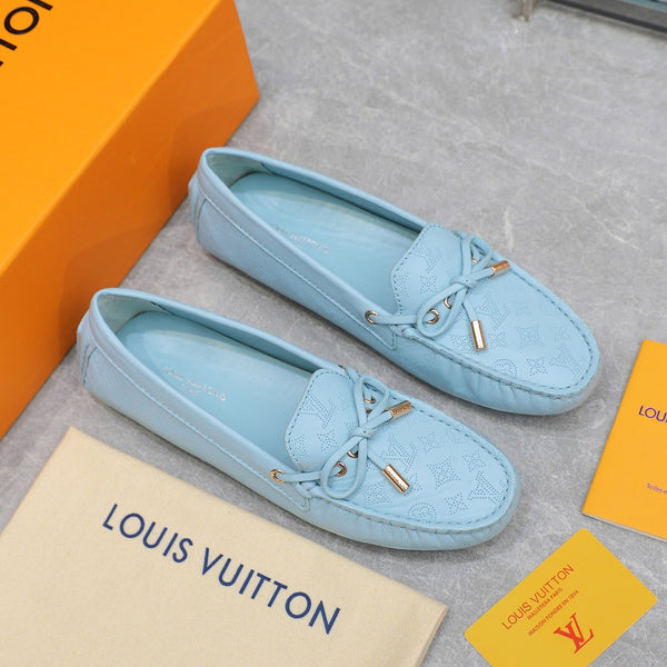 LV Gloria Loafer Light Blue Cowhide 600749