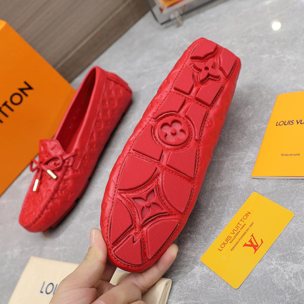 LV Gloria Loafer Red Rose Cowhide 600752