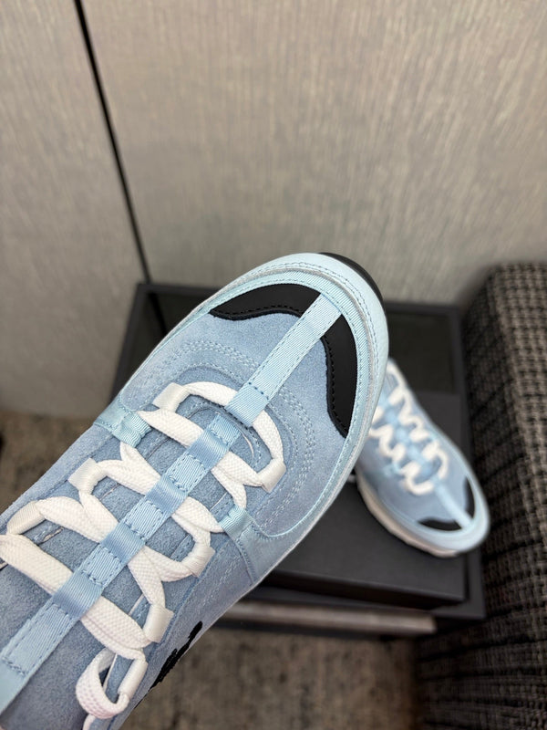 Chanel 26 Quilted Classic Sneaker Blue in Lambskin 602473