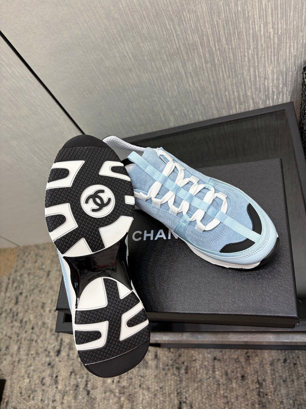 Chanel 26 Quilted Classic Sneaker Blue in Lambskin 602473