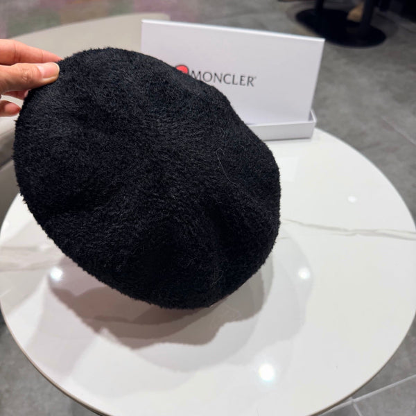 Prada 25 Iceland Beret Women's Black in Plush 125815