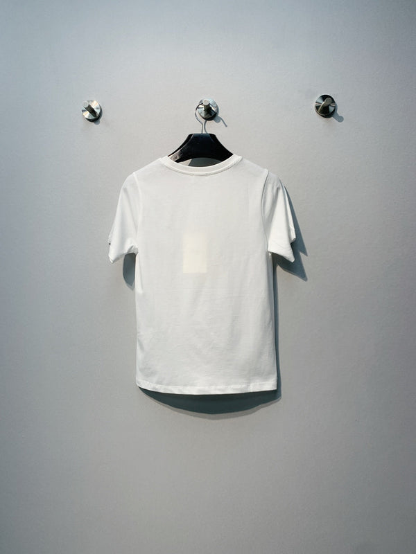 Celine 26SS White Short-Sleeve T-Shirt in Cotton 101585