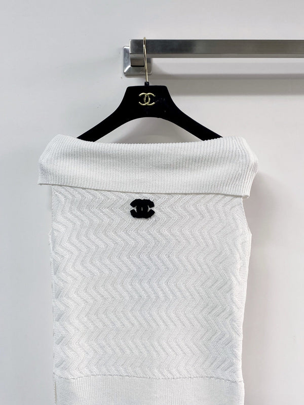 Chanel Vest White in Wool 125462