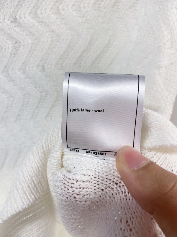 Chanel Vest White in Wool 125462