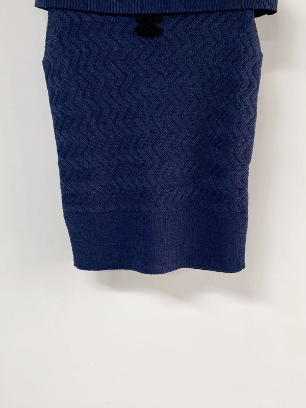 Chanel Vest Navy Blue in Wool 125461