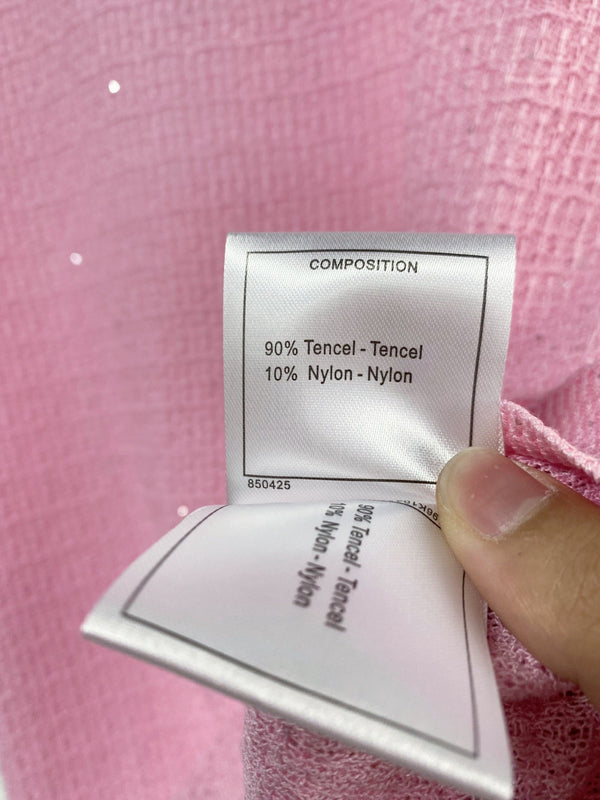 Chanel Short-Sleeve T-Shirt Pink in Tencel 125448