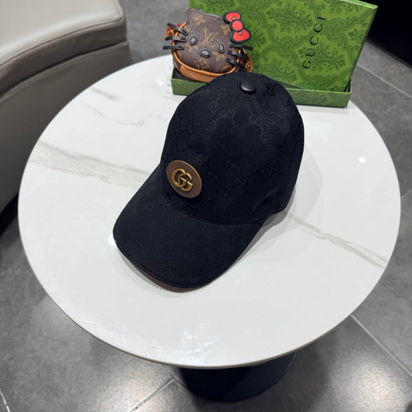 Gucci Baseball Cap Black in Canvas 194027