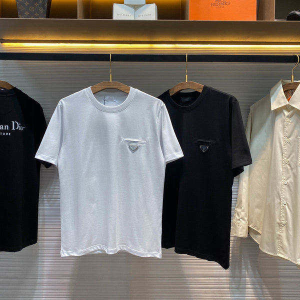 PRA26SS Neck Short-Sleeve T-Shirt in Cotton 963420