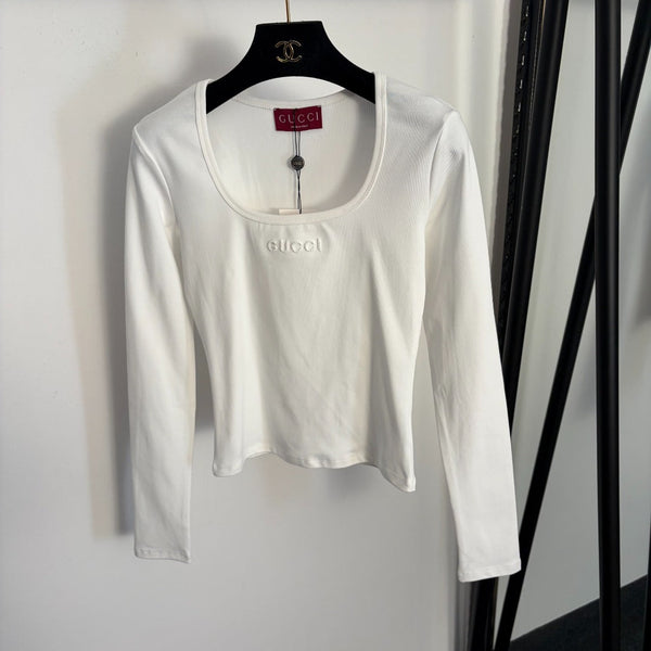 GG Slim Fit Long Sleeve Base Layer Top in Cotton