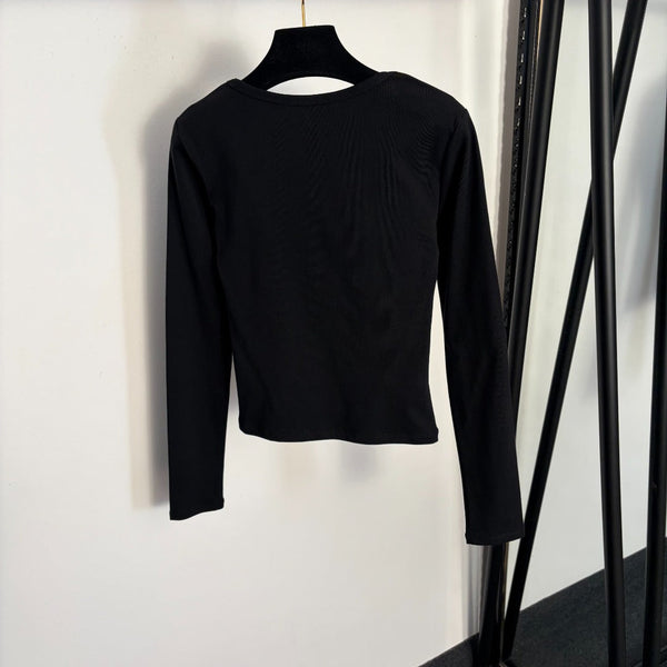 GG Slim Fit Long Sleeve Base Layer Top in Cotton