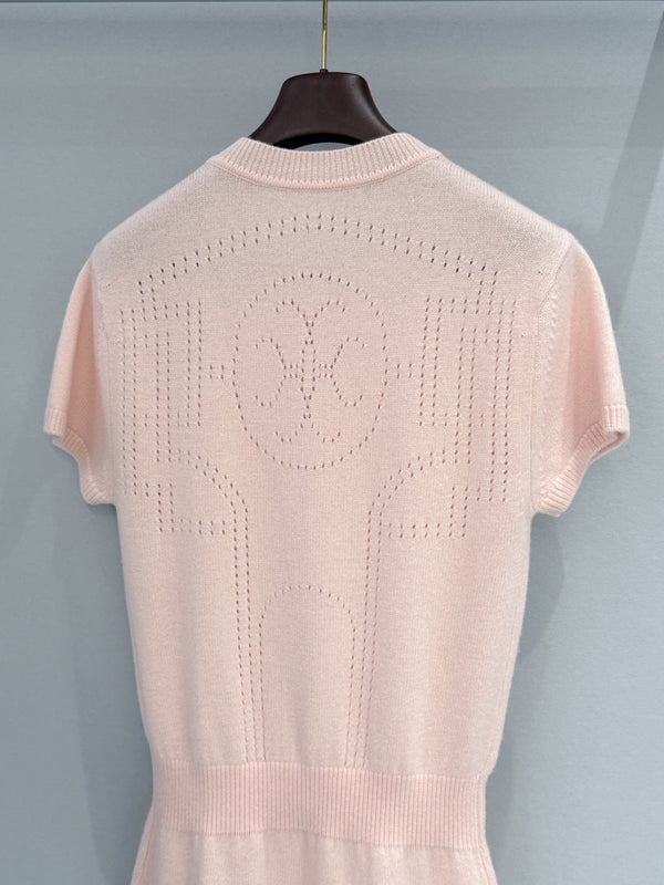 Hermes Pink Knit Dress 106014