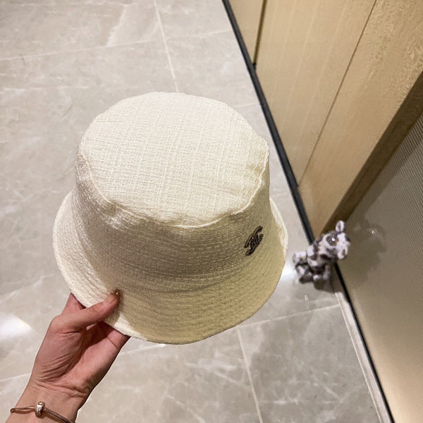 Chanel Fisherman's Hat White in Cloth 197682