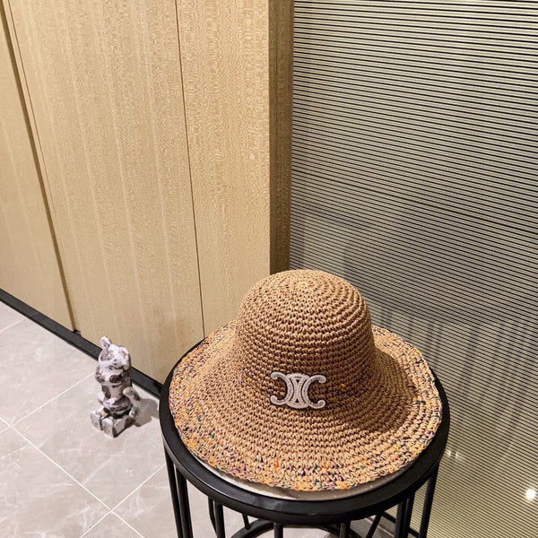 Celine Fisherman's Hat Brown in Straw 197688