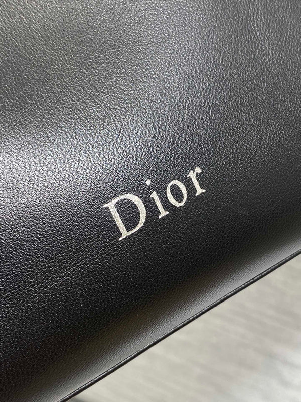 Dior 26 Bow Chain Bag in Black Lambskin