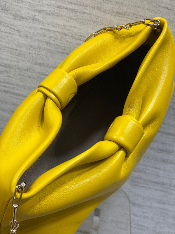 Dior 26 Bow Chain Bag in Yellow Lambskin