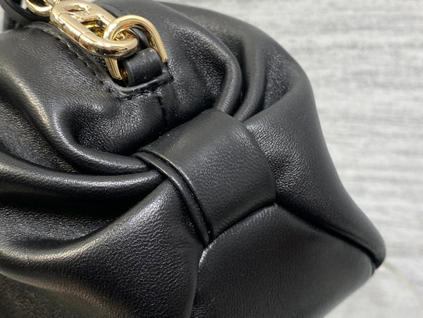 Dior 26 Bow Pouch 20cm in Black Lambskin