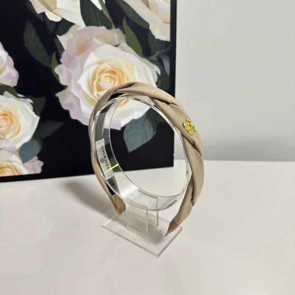Chanel Headband Beige in Cloth 201913