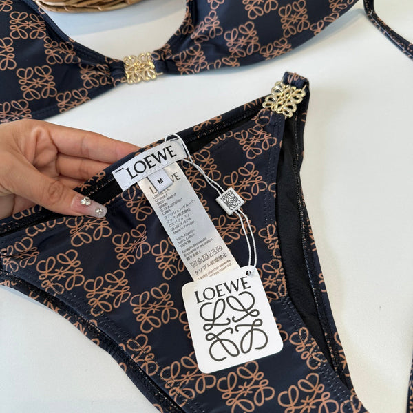 Loewe Vintage Bikini Dark Brown in Cotton 201822