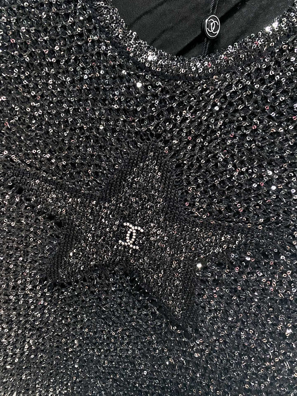Chanel Vest Black in Tencel 194351