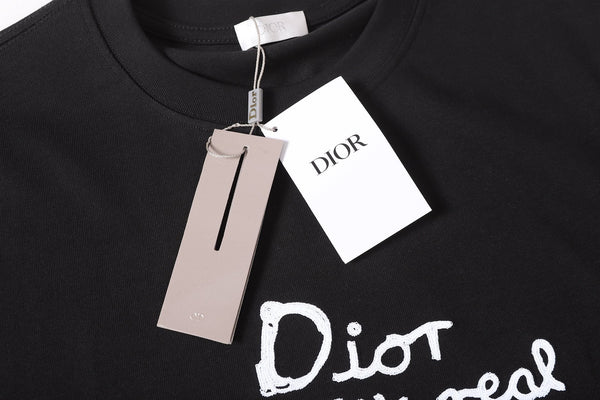 Dior 26SS Logo Short-Sleeve T-Shirt Black in Cotton 197756