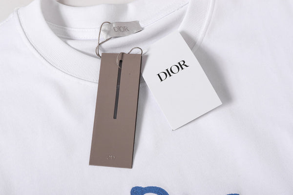Dior 26SS Logo Short-Sleeve T-Shirt White in Cotton 197755