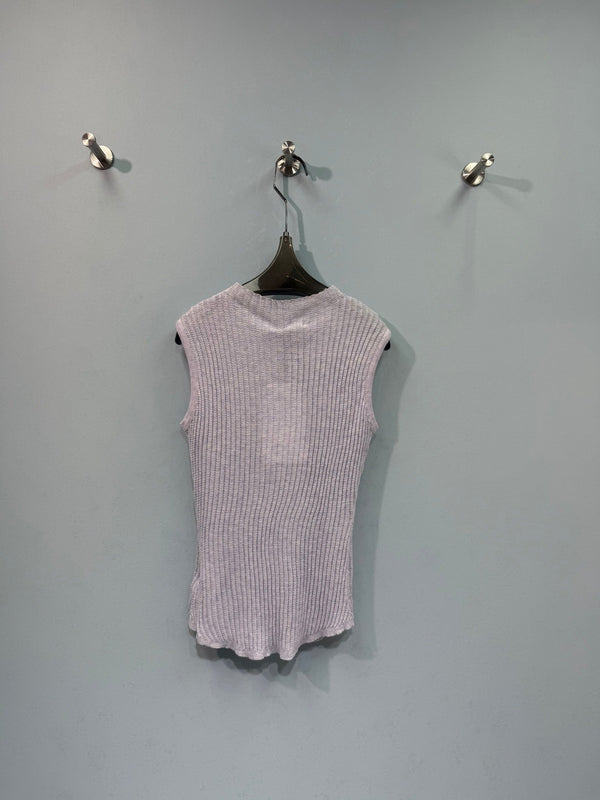 Chanel Knit Vest Purple in Wool 212281